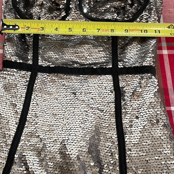 Fashion Nova  Size XS Strapless Silver Sequin Dress. New withTag. - Picture 14 of 15